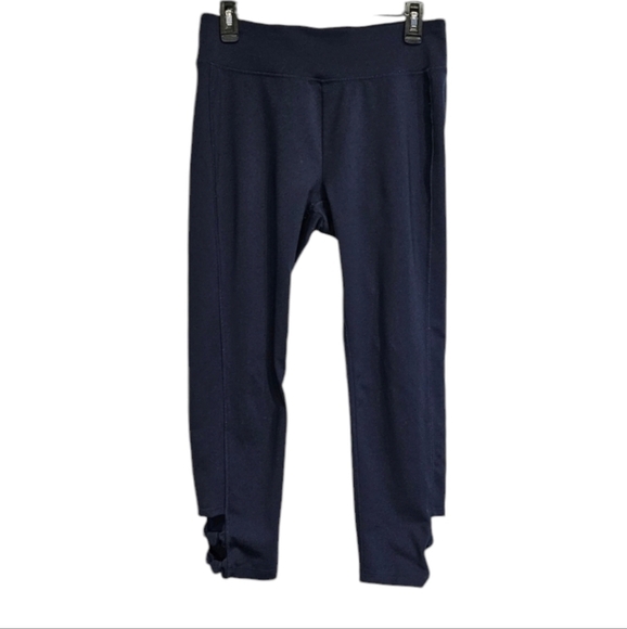 Zenergy by Chicos Navy Blue Athletic Leggings 88% Polyester 12% Spandex Sz 1 (M) - Picture 1 of 6